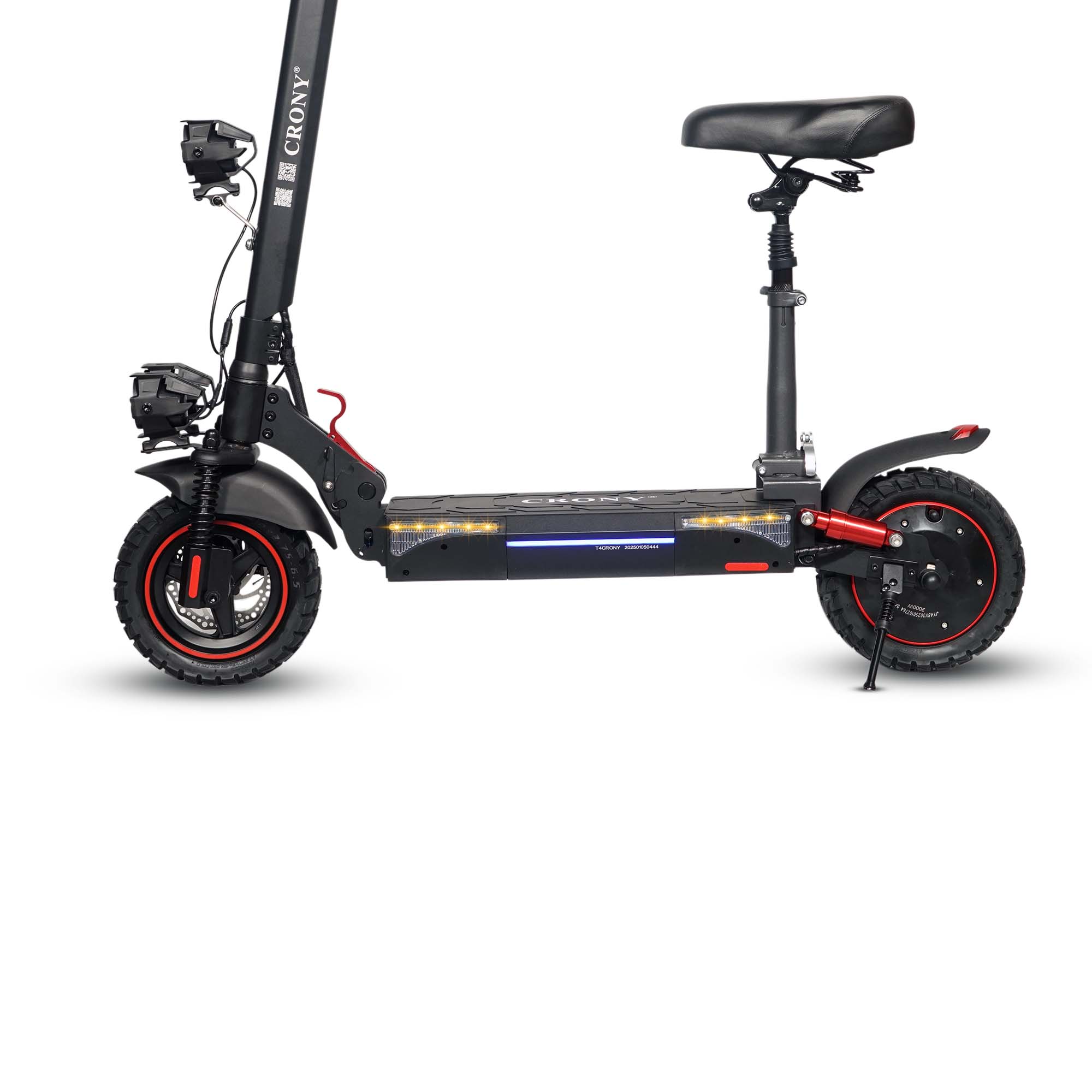 CRONY T4 big display high speed Personal Mobility Scooter with seat Electric Pedal Bike, Top Speed 25kmh, 35km Range, 2000W