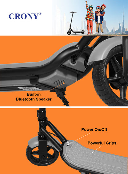 ZL-E7 Kids Electric Kick Electric Pedal Bike, Top Speed 14kmh, 8km Range, 110W