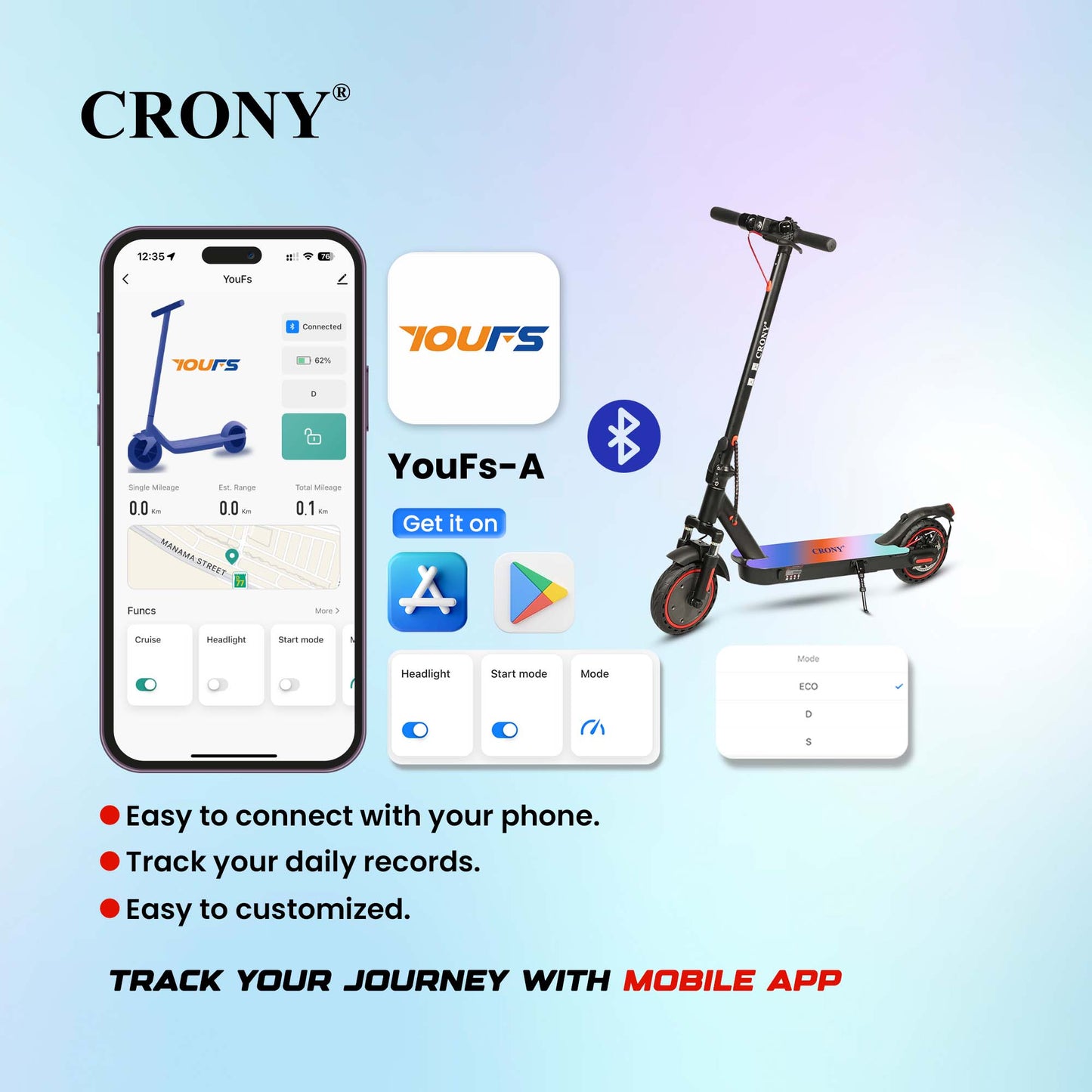 XM M365 Kick APP with 7 colors LED with APP Electric scooter, Top Speed 25kmh, 25km Range, 250W