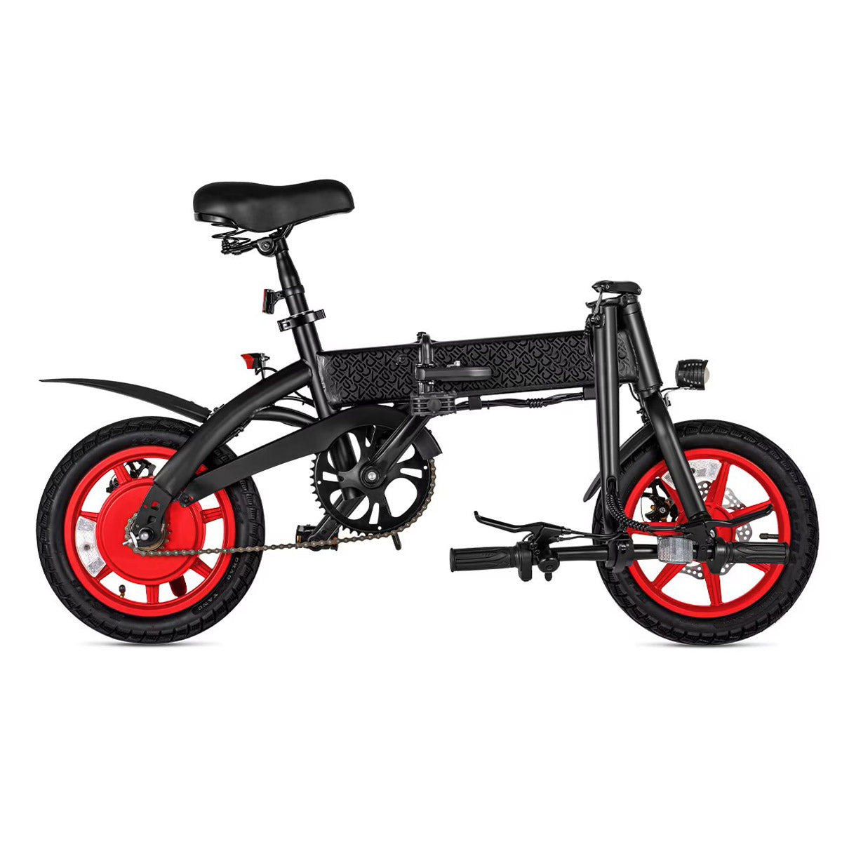 S7-14 Folding Electric Bicycle 350W Motor 36V 6Ah Lithium Battery 14 Inch Wheel Compact Folding Design LED Display