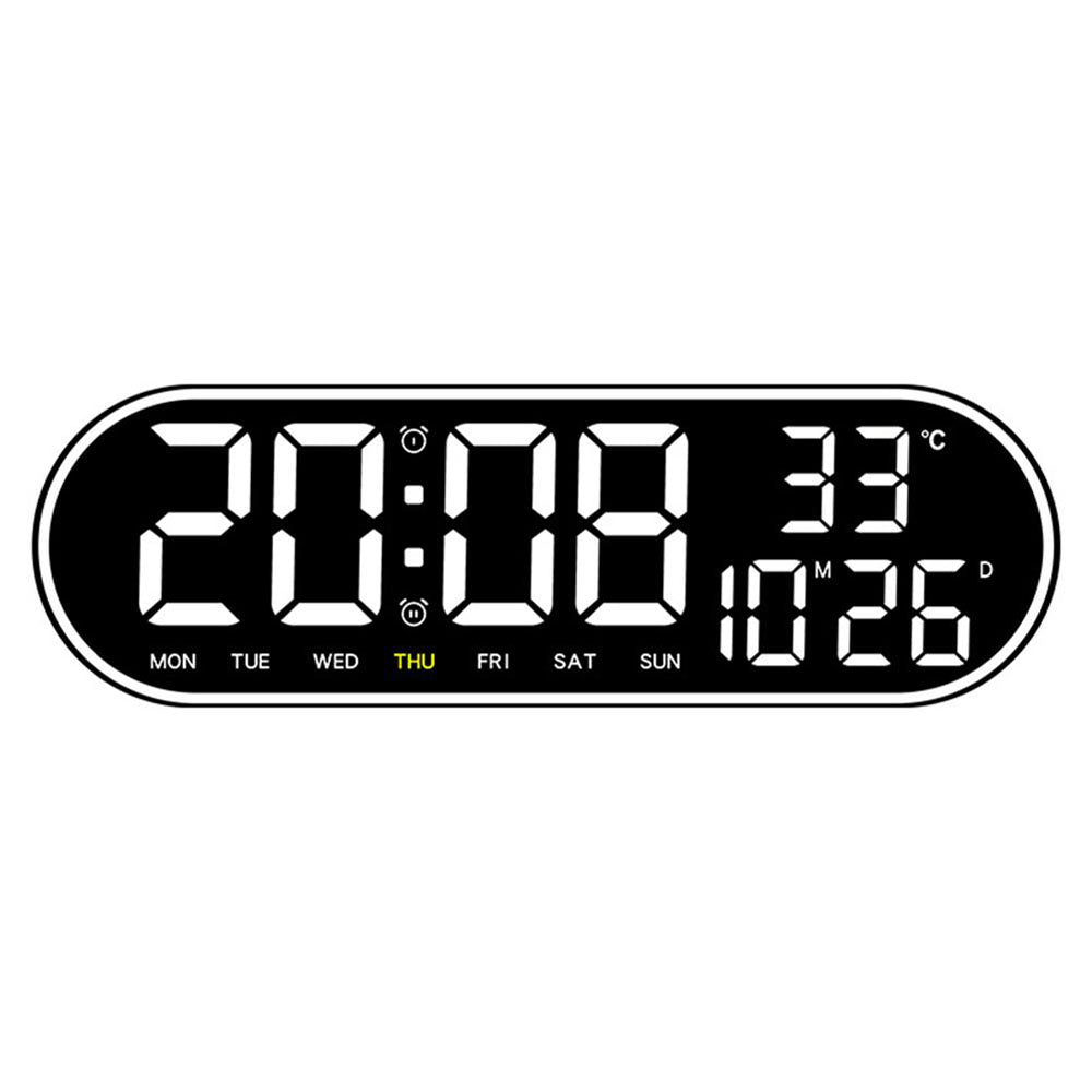 CRPONY 8021 Electronic Clock Display 5 Adjustable Brightness Wall Clock For Home Farmhouse Office