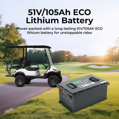 Keon Premium Lifted Electric Golf Cart Lithium Battery 4 Seater With Lifted Suspension and 3 Years Warranty