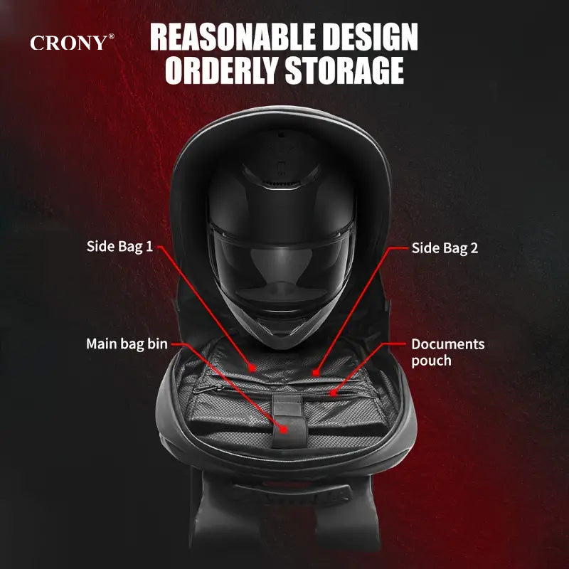CRONY Iron Man Water transfer Crown LED Display Backpack