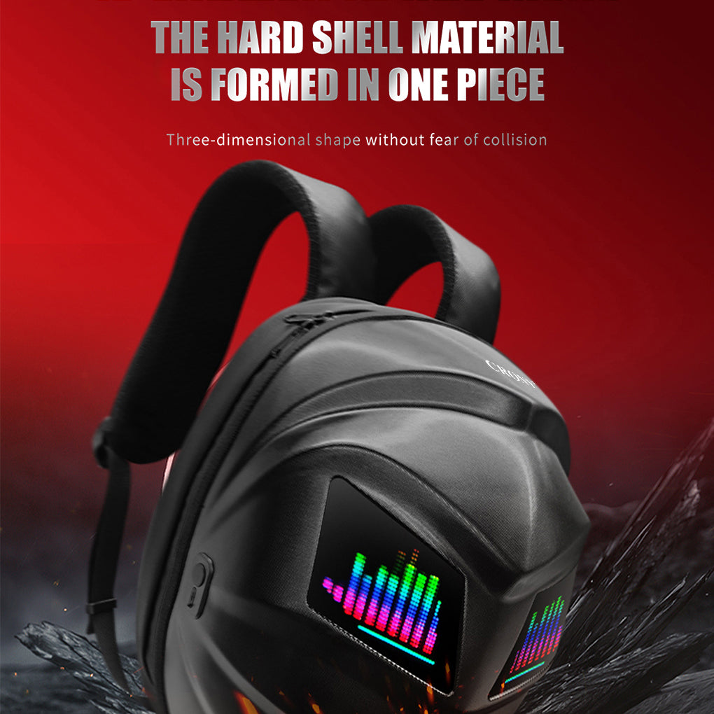 CRONY Iron Man Water transfer Crown LED Display Backpack