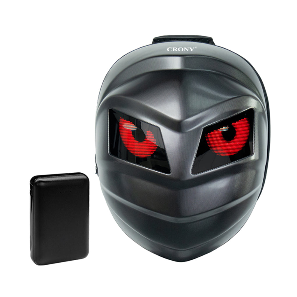 CRONY Iron Man Water transfer Crown LED Display Backpack