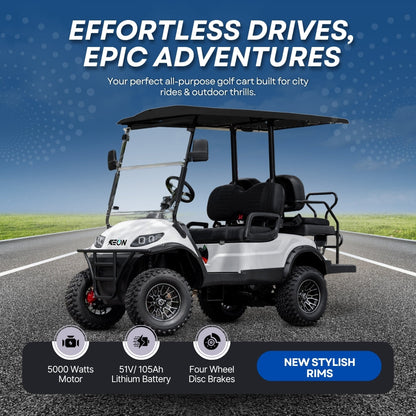Keon Premium Lifted Electric Golf Cart Lithium Battery 4 Seater With Lifted Suspension and 3 Years Warranty