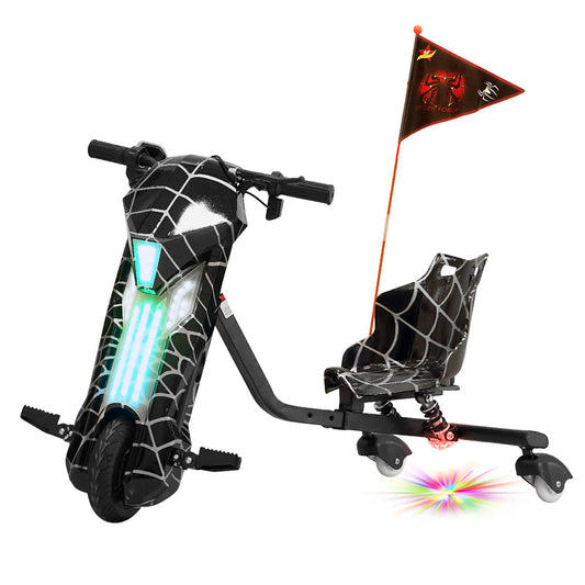 D02 8Inch V Type Ready To Ride Drift Electric Pedal Bike, Top Speed 18kmh, 10km Range, 250W