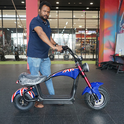 X1 Kick Harley-style motorcycle, Top Speed 25kmh, 25km Range, 1200W