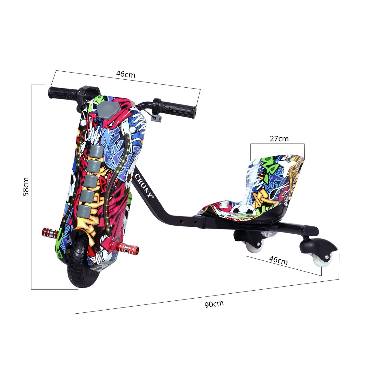 JL009-8-01 6.5 inchCalf Elephant Drift Electric Pedal Bike, Top Speed 15kmh, 10km Range, 180W