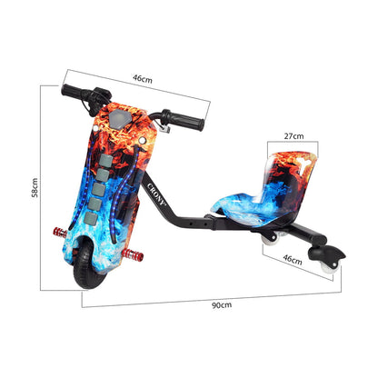 JL009-8-01 6.5 inchCalf Elephant Drift Electric Pedal Bike, Top Speed 15kmh, 10km Range, 180W