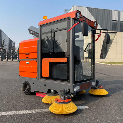 YX-21A Electric Street Sweeper 2100mm Sweeping Width 9000-16000㎡/h Efficiency 48V Drive Intelligent Control