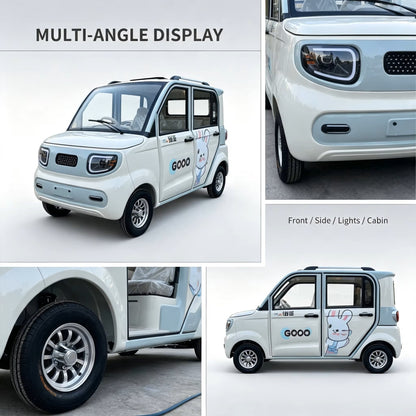 X6 4-Door 4-Seater Electric Mini Car 48V/60V 1000W Motor 80-100km Range for Community Travel