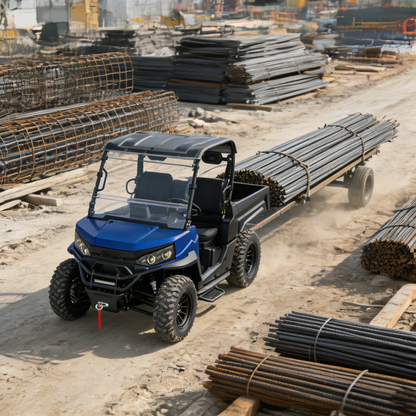 ZT-U E1 PREMIUM Electric UTV Off Road Vehicle 10KW Motor 4WD Switch 73.6V150Ah Battery Electric Lift Cargo Bed EPS Steering 2-3 Seat Utility Vehicle