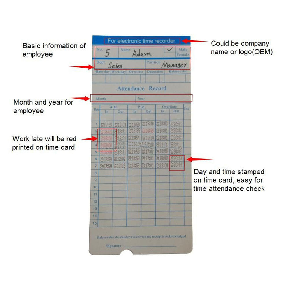 CRONY S-180P  Attendance Machine Electronic Employee Starter Time Clock