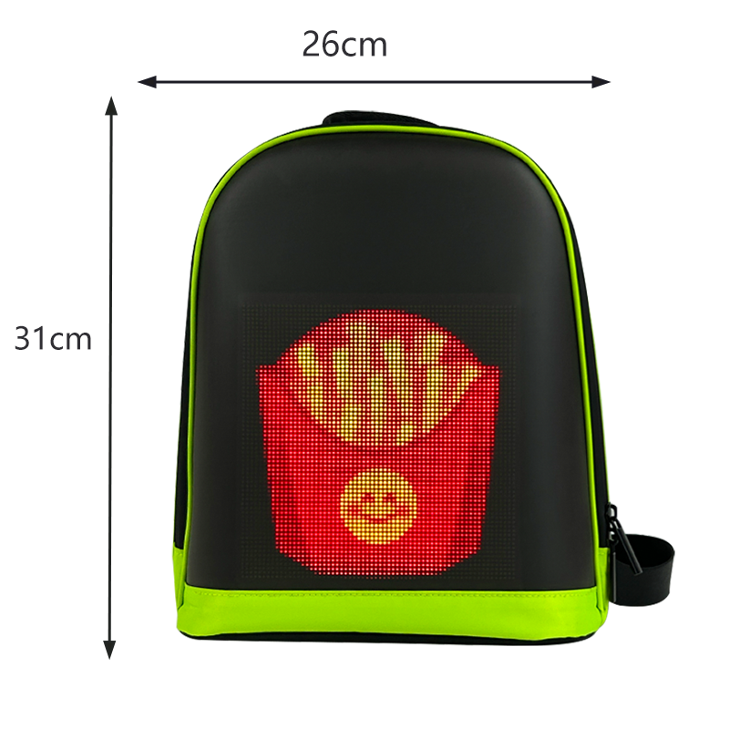 CRONY LED display backpack R1 Riding backpack with customizable programmable smart light-up digital display