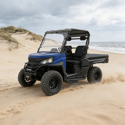 ZT-U E1 PREMIUM Electric UTV Off Road Vehicle 10KW Motor 4WD Switch 73.6V150Ah Battery Electric Lift Cargo Bed EPS Steering 2-3 Seat Utility Vehicle
