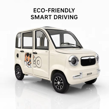C4 4-Door 4-Seater Electric Mini Car 48V/60V 1000W Motor Separate Seats for Community Travel