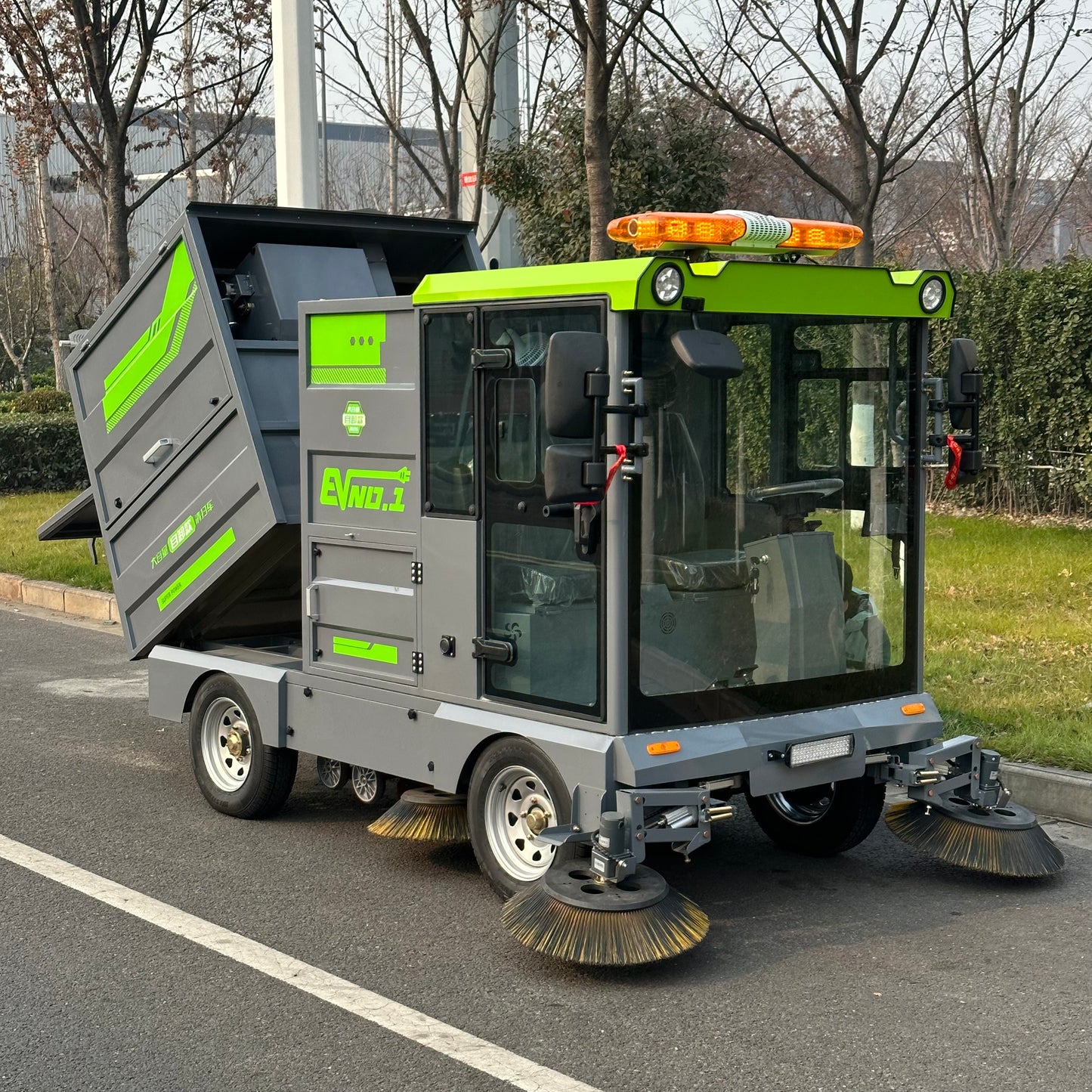 YX-5C Intelligent Electric High Dump Road Sweeper