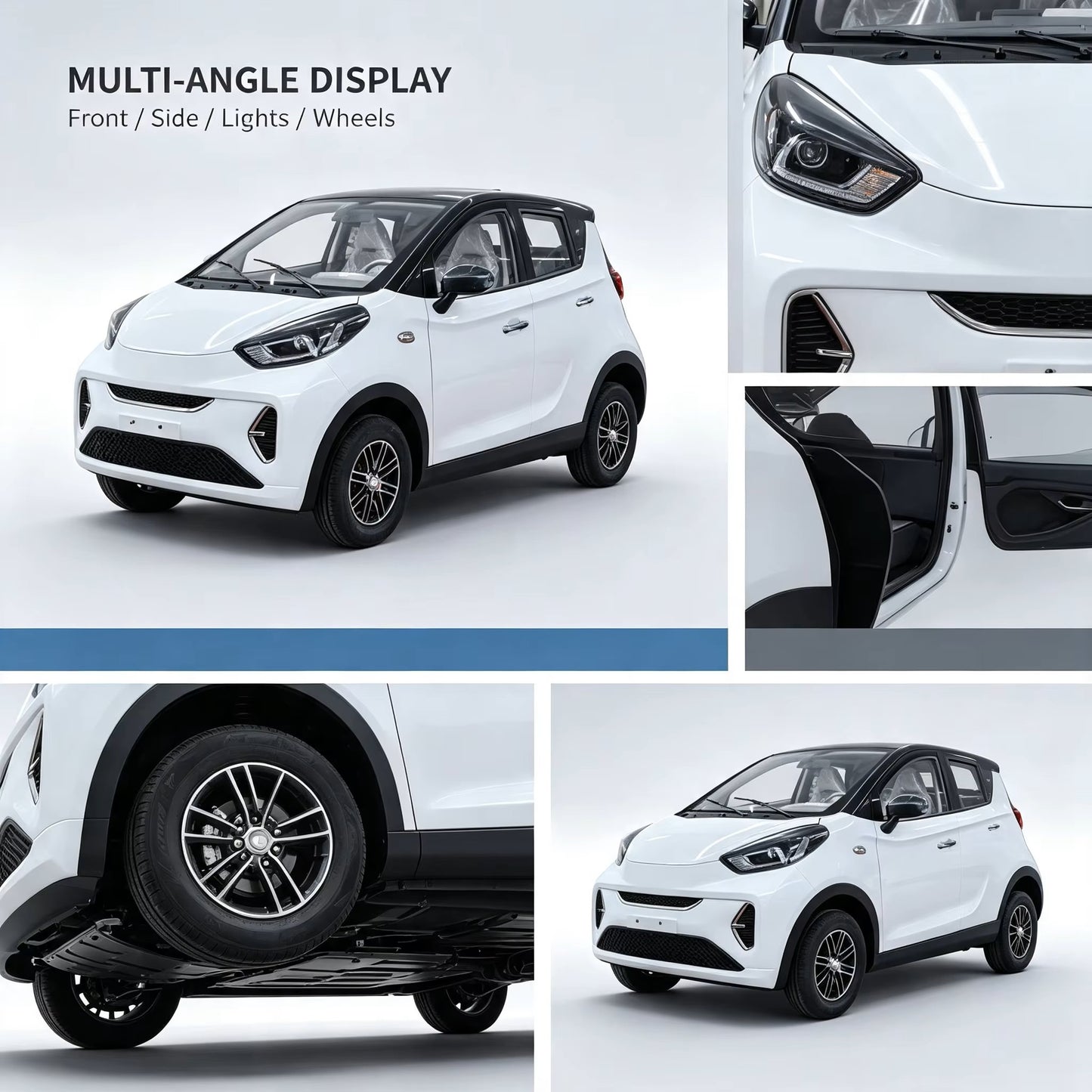 Da Mayi Electric Mini Car 60V/72V 3500W AC Motor 4-Door Closed Body with Built-in Charger