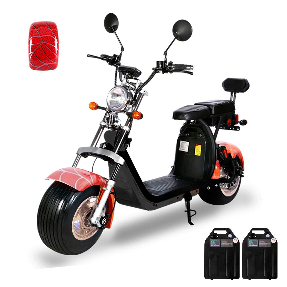 CRONY G-029 Electric City Bike Electric Pedal Bike, Top Speed 25kmh, 55km Range, 3000W Dual Battery