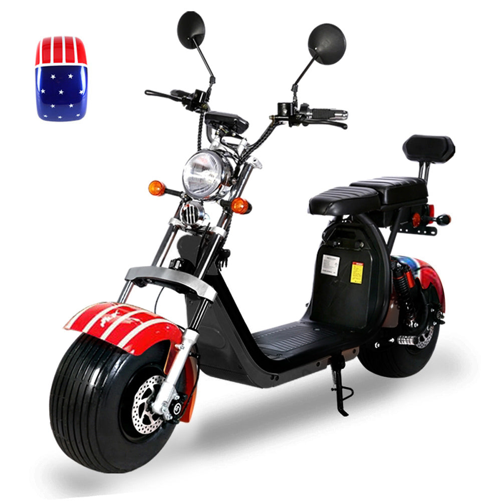 CRONY G-029 Electric City Bike Electric Pedal Bike, Top Speed 25kmh, 55km Range, 3000W Dual Battery