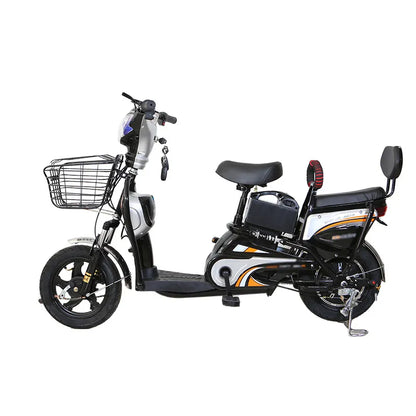 W6 Electric Pedal Bike 3-Speed 14 Inch Electric Pedal Bike, Top Speed 25kmh, 60km Range, 500W