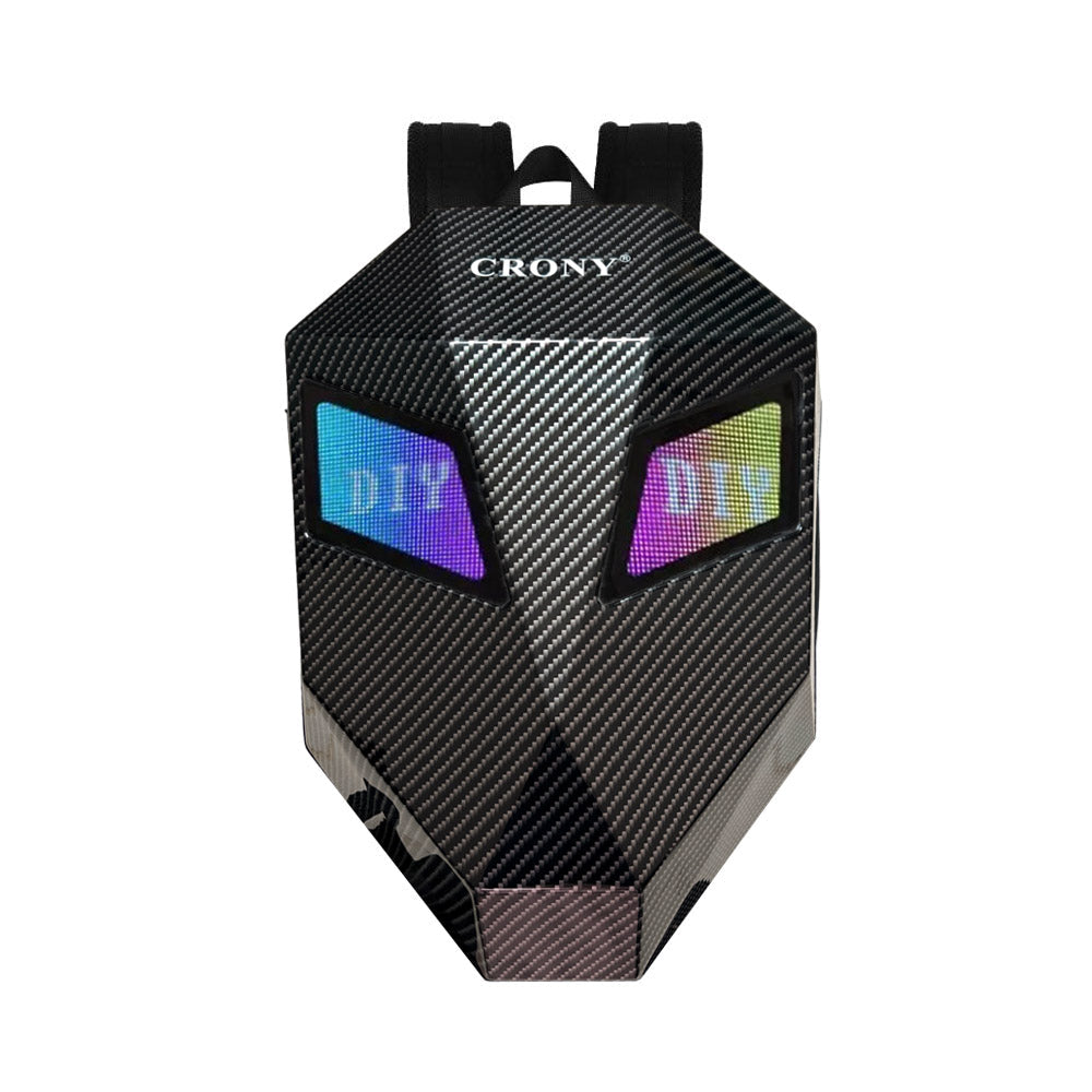 CRONY Iron Man Carbon fiber LED Display Backpack Upgrade bike Bag