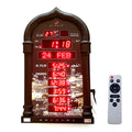 CRONY 4008PRO AZAN Clock  AL-HARAMEEN Azan Clock Led Prayer Clock Wall Clock Read Home Office Mosque Digital Azan Clock-black