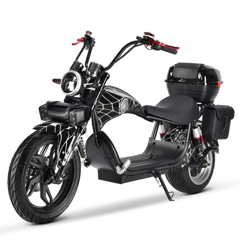 X1  Adult  with 4 Rear Luggage Boxes for Delivery Commute Harley-style motorcycle