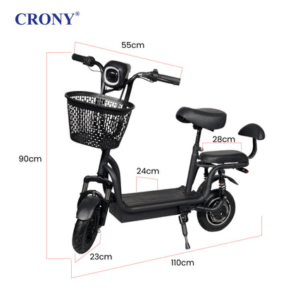 JL005-02 Small Electric City Bike Electric Pedal Bike, Top Speed 25kmh, 30km Range, 500W