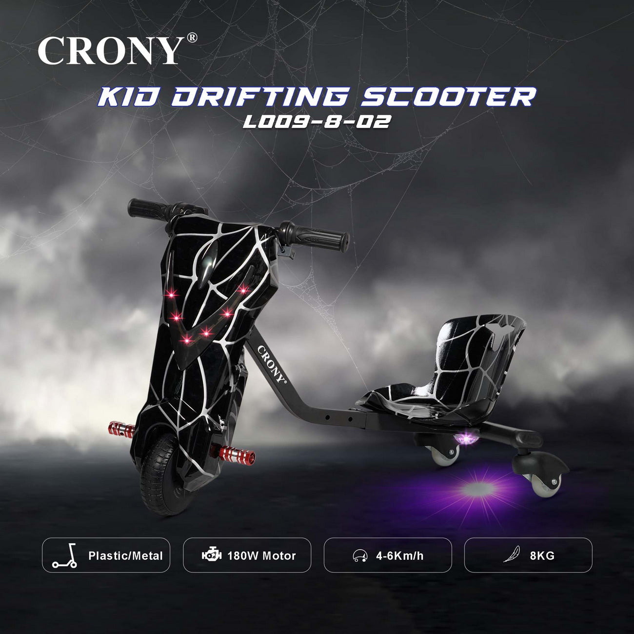 JL009-8-02 6.5 inch V-type drift Drift Kick Small for kids Electric Pedal Bike, Top Speed 20kmh, 10km Range, 180W