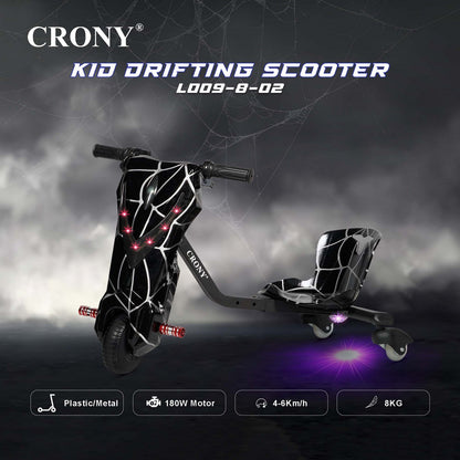 JL009-8-02 6.5 inch V-type drift Drift Kick Small for kids Electric Pedal Bike, Top Speed 20kmh, 10km Range, 180W