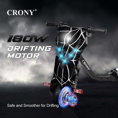 JL009-8-02 6.5 inch V-type drift Drift Kick Small for kids Electric Pedal Bike, Top Speed 20kmh, 10km Range, 180W