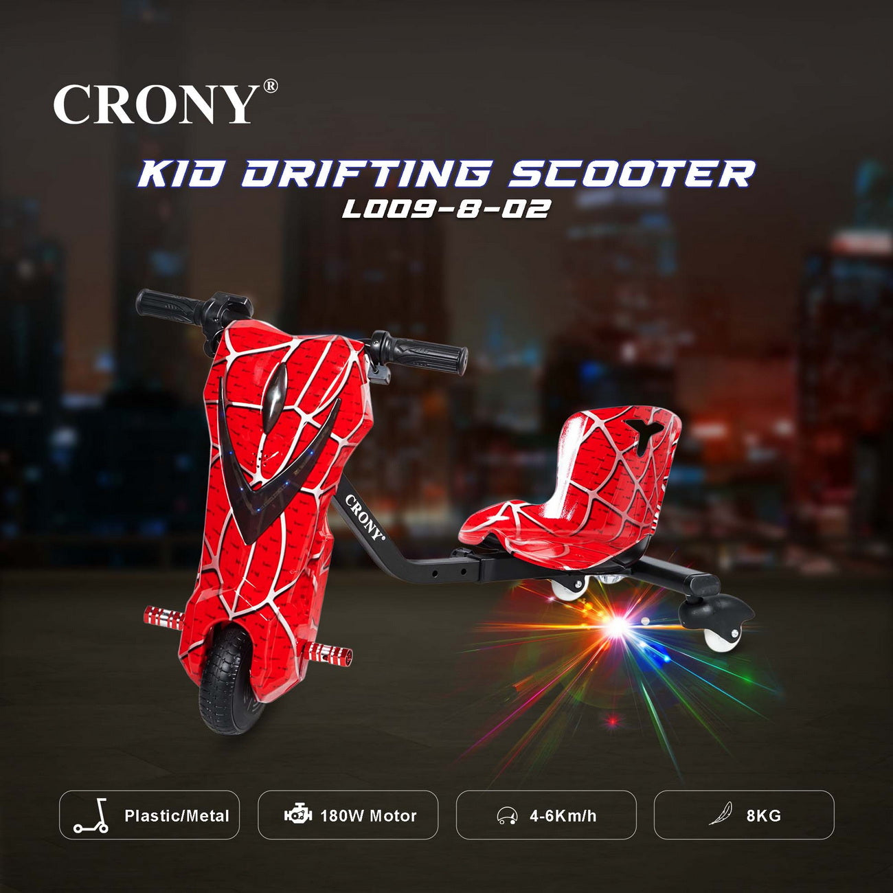 JL009-8-02 6.5 inch V-type drift Drift Kick Small for kids Electric Pedal Bike, Top Speed 20kmh, 10km Range, 180W