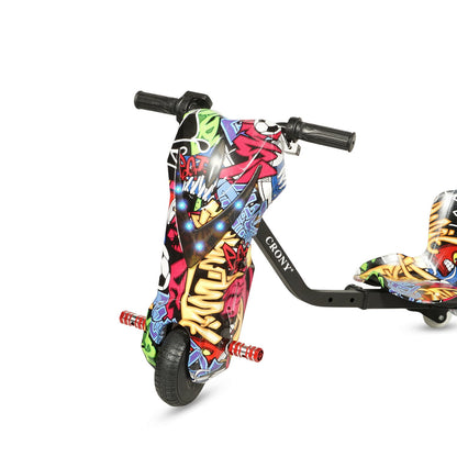 JL009-8-02 6.5 inch V-type drift Drift Kick Small for kids Electric Pedal Bike, Top Speed 20kmh, 10km Range, 180W