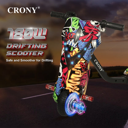 JL009-8-02 6.5 inch V-type drift Drift Kick Small for kids Electric Pedal Bike, Top Speed 20kmh, 10km Range, 180W
