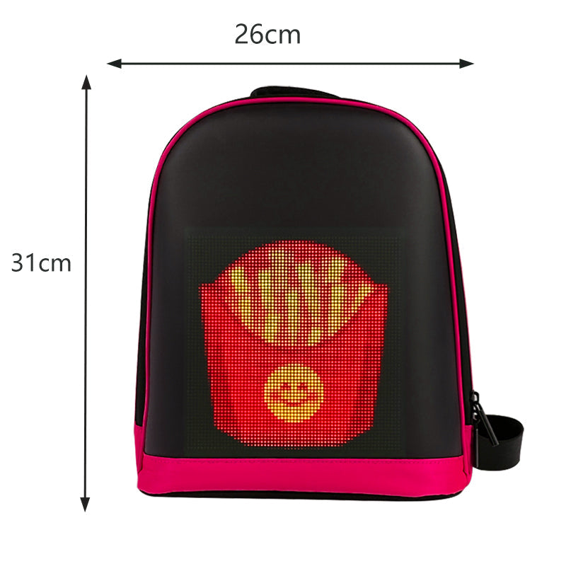 CRONY LED display backpack R1 Riding backpack with customizable programmable smart light-up digital display