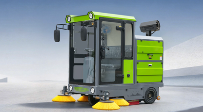 YX-G21A Electric Road Sweeper Ride On Floor Cleaning Machine Intelligent Battery Powered Vacuum Sweeper for Factory Warehouse Park