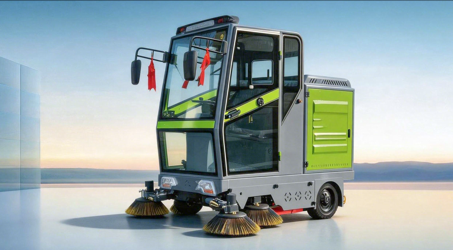 YX-20A Electric Street Sweeper 2000mm Sweeping Width 9000-16000㎡/h Efficiency 48V Drive Intelligent Control