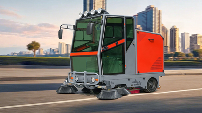 YX-20E Electric Street Sweeper 2050mm Sweeping Width 9000-16000㎡/h Efficiency 48V Drive Intelligent Control
