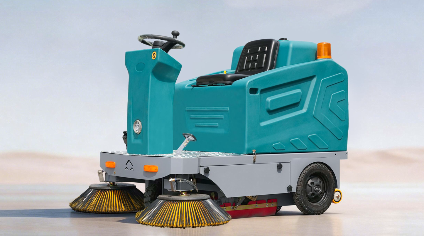 YX-1360A Electric Street Sweeper 1360mm Sweeping Width 8000㎡/h Efficiency 48V Drive Intelligent Control