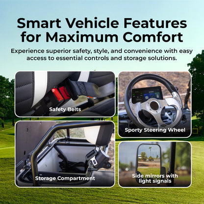 Keon Premium Lifted Electric Golf Cart Lithium Battery 4 Seater With Lifted Suspension and 3 Years Warranty