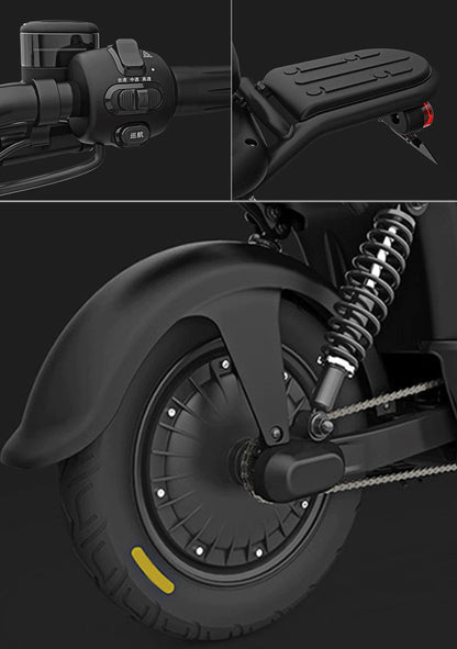 T1 Electric Bicycle 350W Brushless Motor 48V14Ah Lithium Battery City Commuter E Bike Long Range Smart Riding