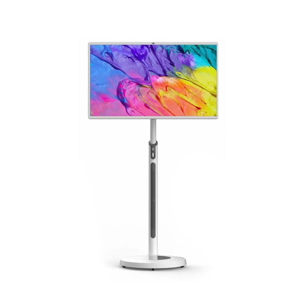 CRONY TX32-1 mobile display 32 Inch Wheeled Portable Monitor with Touch 1080p Built-in Battery Speakers Bluetooth Enabled Advertising display