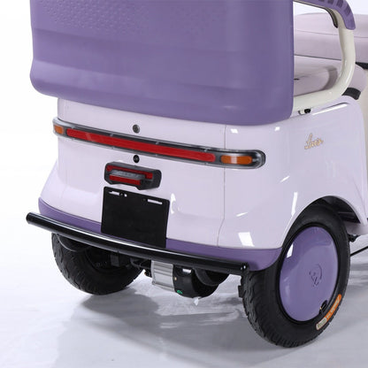 V8 Megawheels Premium 60 V Urban Roof Covered Back Electric Scooter Tricycle for 3 Passengers 2000W