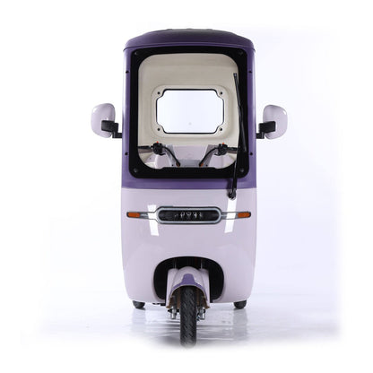 V8 Megawheels Premium 60 V Urban Roof Covered Back Electric Scooter Tricycle for 3 Passengers 2000W