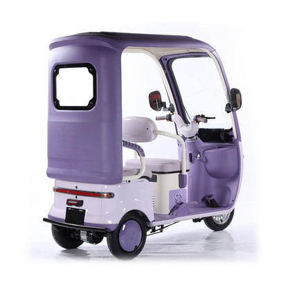 V8 Megawheels Premium 60 V Urban Roof Covered Back Electric Scooter Tricycle for 3 Passengers 2000W
