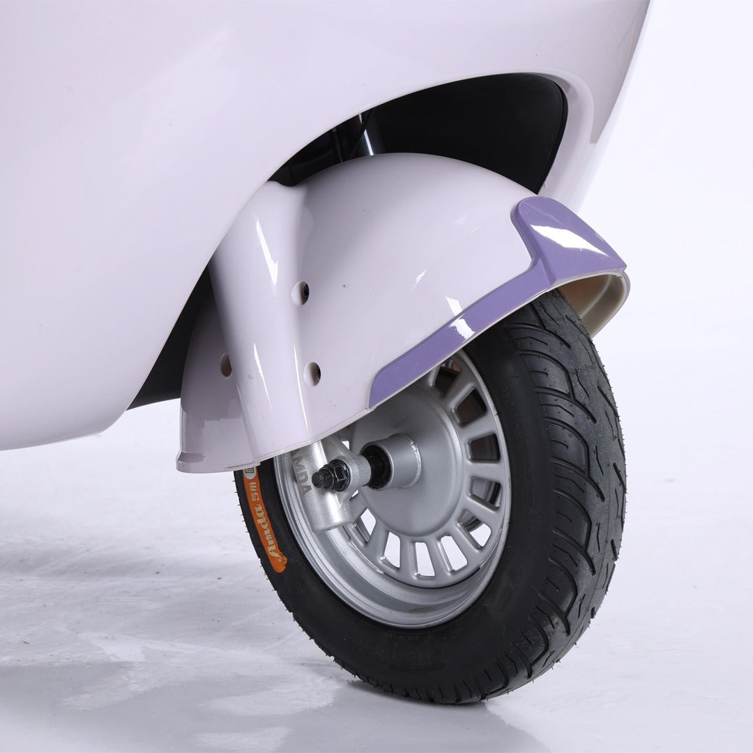 V8 Megawheels Premium 60 V Urban Roof Covered Back Electric Scooter Tricycle for 3 Passengers 2000W