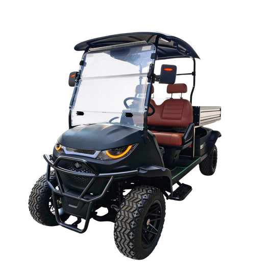 Green Rider SC Lithium Off Road Lifted Golf Cart 2 Seats With Cargo Box 3 Years battery Warranty