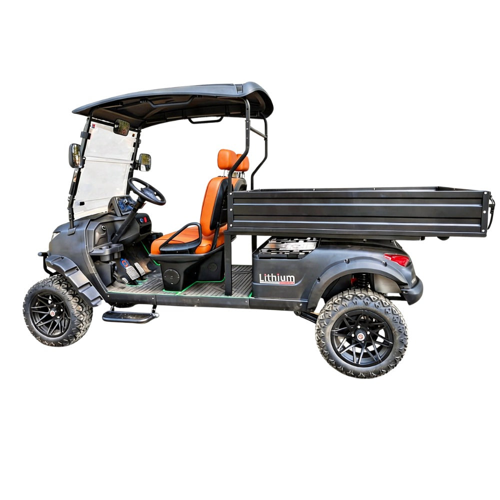Green Rider SC Lithium Off Road Lifted Golf Cart 2 Seats With Cargo Box 3 Years battery Warranty